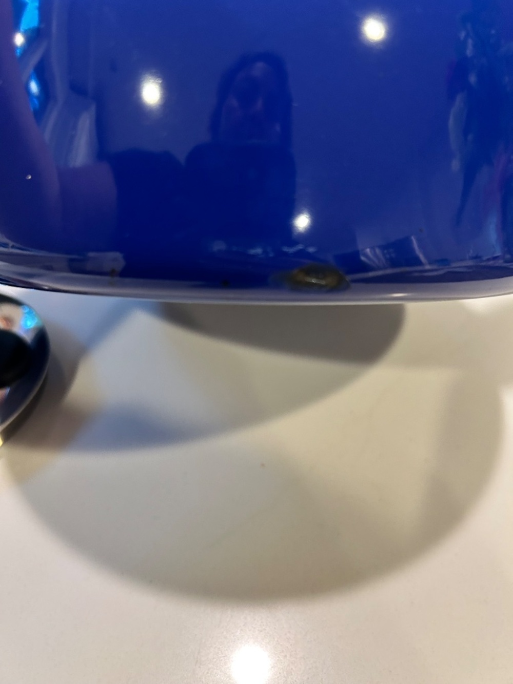 Chantel Classic Cobalt Blue Whistling 1.8 Qt Tea Kettle - Picture 7 of 9